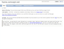 Tablet Screenshot of home.comcept.net